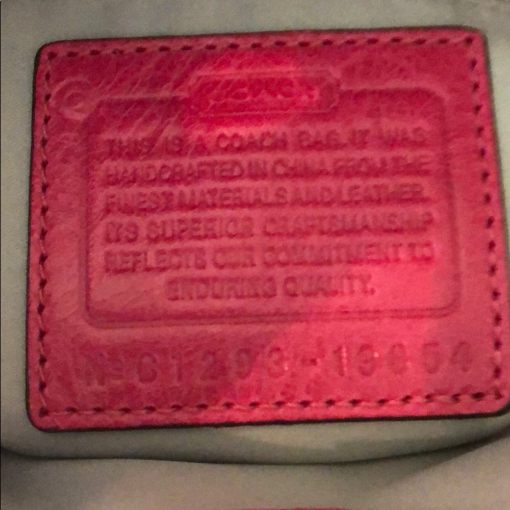 Coach pink quilted leather bag - Picture 4 of 9